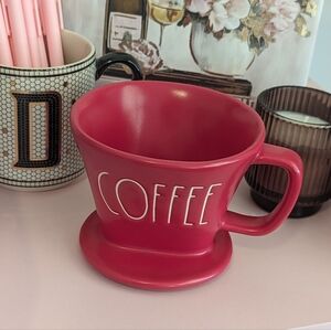 Rae Dunn Ceramic Red Coffee Pour Over Thing